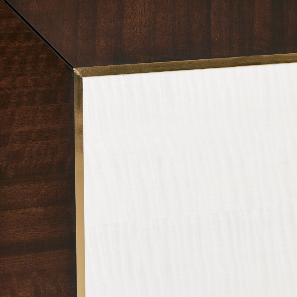 Belmont Place Eastern King Panel Bed Cream/Espresso