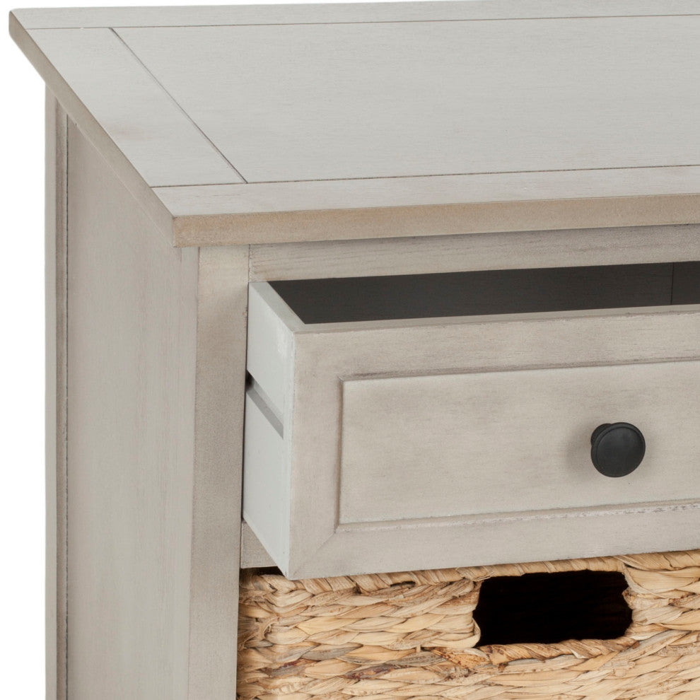 Safavieh Damien 3-Drawer Storage Bench, Vintage Gray