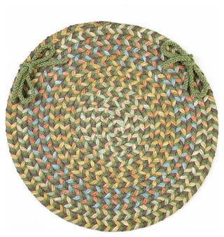 Rhody Rug Cypress Olive 15" Chair Pad