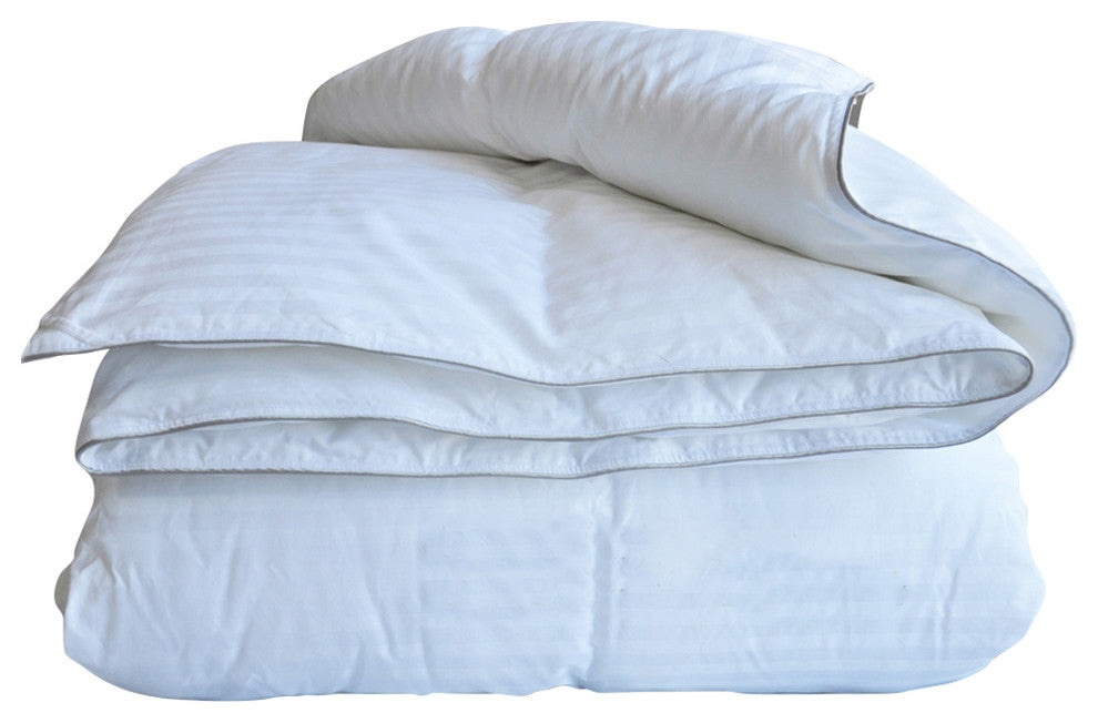 Natural Comfort 300TC Sateen White Down Alternative Duvet Insert, Oversize King