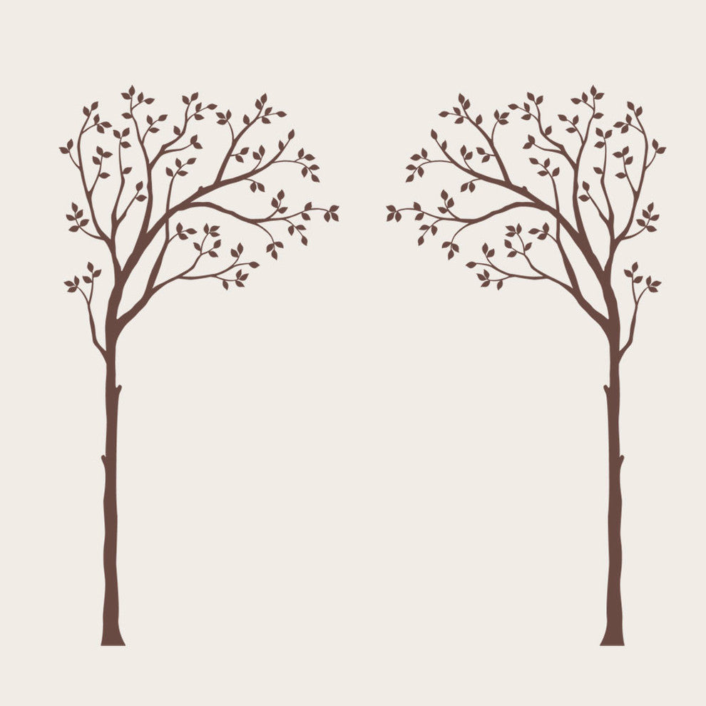 Bed Canopy Tree Wall Decals, Chestnut Brown