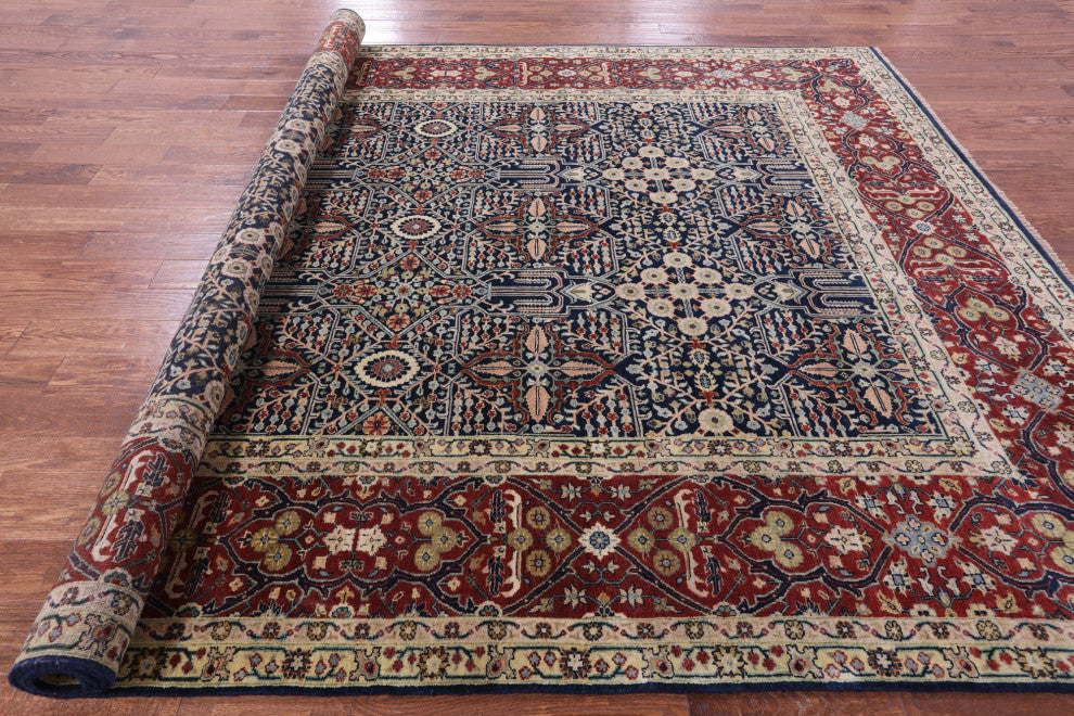 8' 10" X 12' 1" Persian Fine Serapi Handmade Wool Rug - Q14693