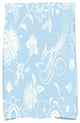 Traditional Bird Floral Decorative Holiday Floral Print Hand Towel, Light Blue