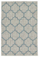 Unique Loom Gray Trellis Outdoor 4' 0 x 6' 0 Area Rug