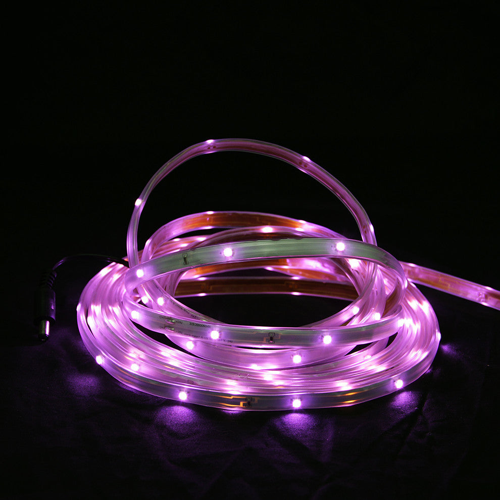 18' LED Indoor/Outdoor Christmas Linear Tape Lighting, Pink and White