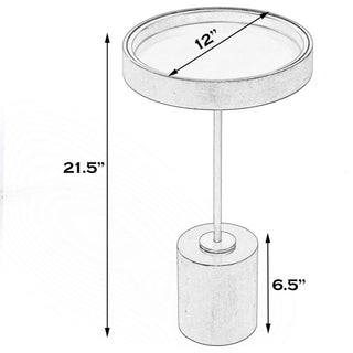 Shen Pedestal Side Table