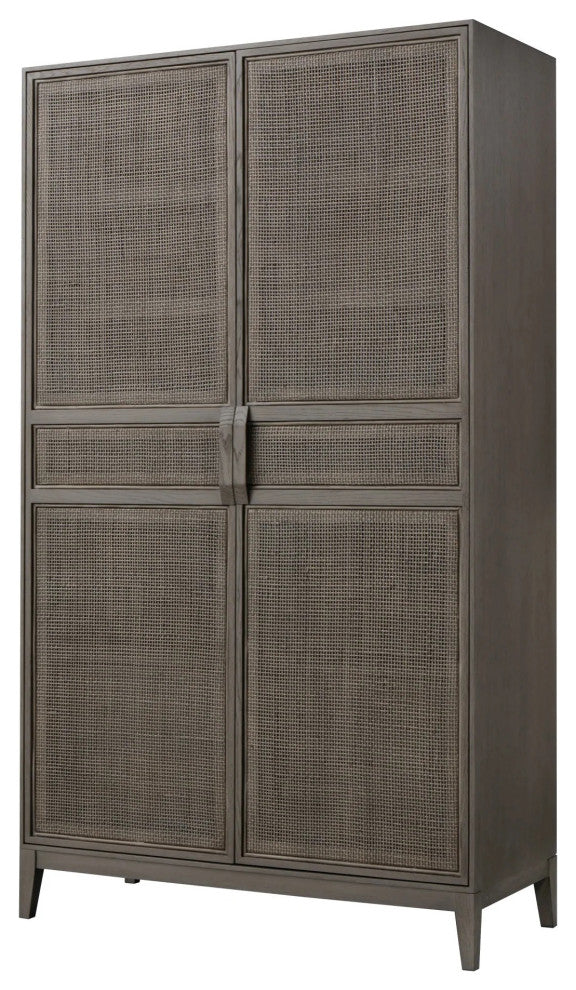 Sonder Living Hampstead Rattan Cabinet | Smoked Oak
