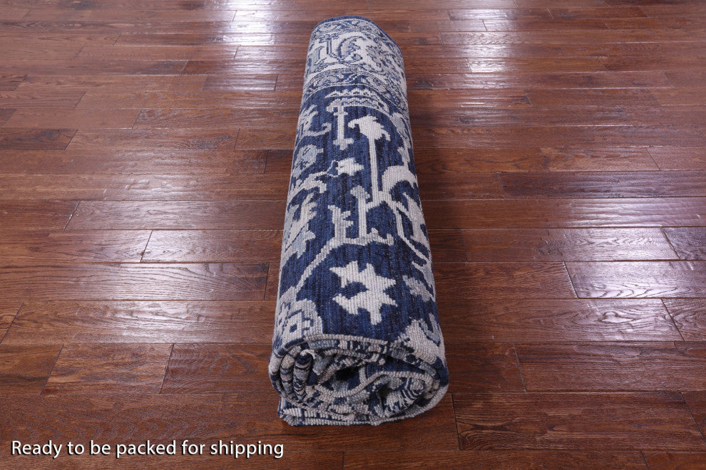 9' 1" X 12' 0" Persian Heriz Serapi Handmade Wool Rug - Q13705