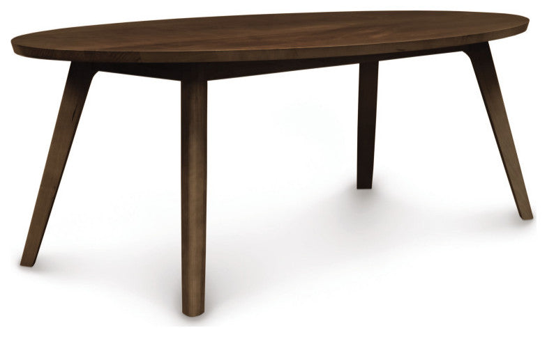 Catalina, 16.75" Oval Coffee Table, Natural Walnut Finish