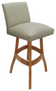 Swivel Wood Counter, Bar or Extra Tall Stool - Sommerville on S-Base, Ocean Beige Vinyl - Honey, 34"