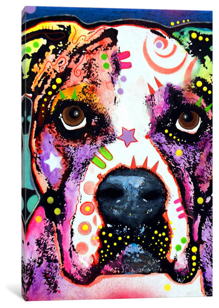"American Bulldog I Gallery" by Dean Russo, 40x26x1.5"