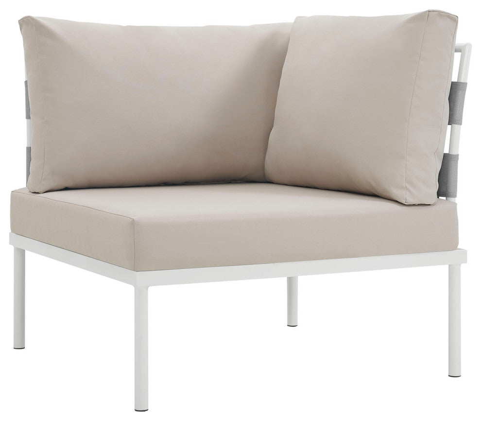 Harmony Outdoor Patio Aluminum Corner Sofa