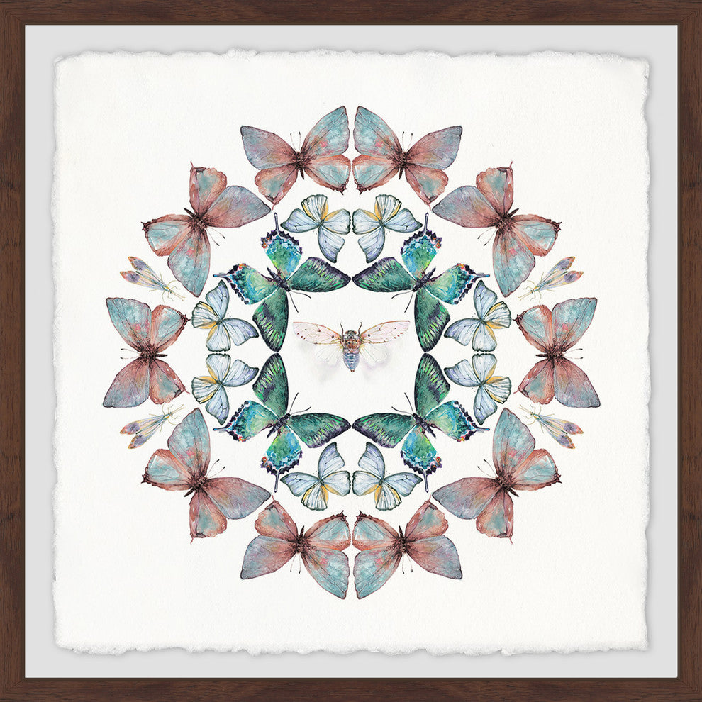 "Bug in the Middle" Framed Painting Print, 18"x18"