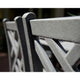 Polywood Chippendale Counter Side Chair, Slate Gray