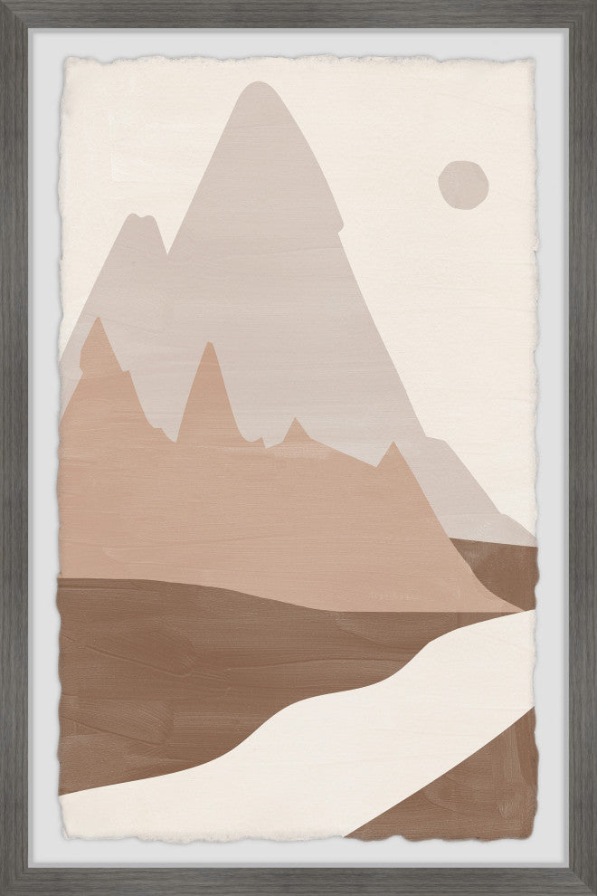 "Triangle Peak" Framed Painting Print, 8x12