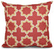 Bohemian 2, Geometric Print Pillow, Coral, 16"x16"