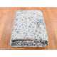 Ivory Modern Broken Design Kashan Wool and Silk Hand Knotted Rug 9'x12'1"