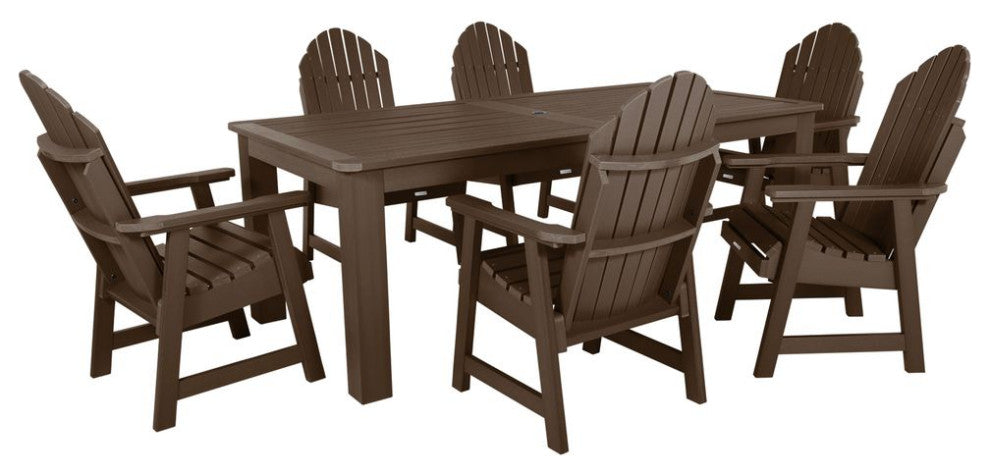 Hamilton 7-Piece Rectangle Dining Set, Weathered Acorn
