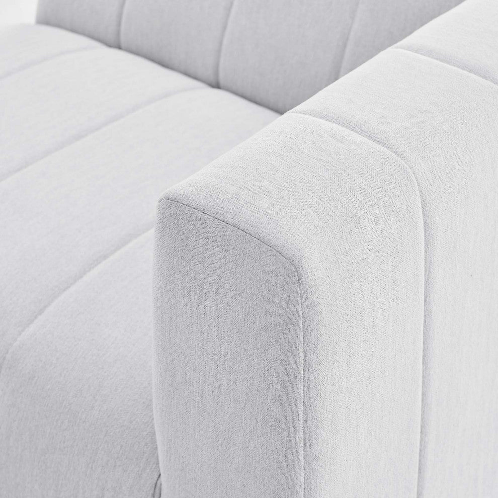 Bartlett Upholstered Fabric Upholstered Fabric 4-Piece Sectional Sofa Ivory