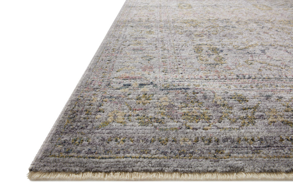 Jean Stoffer x Loloi Bradbury Grey / Multi 18" x 18" Sample Rug