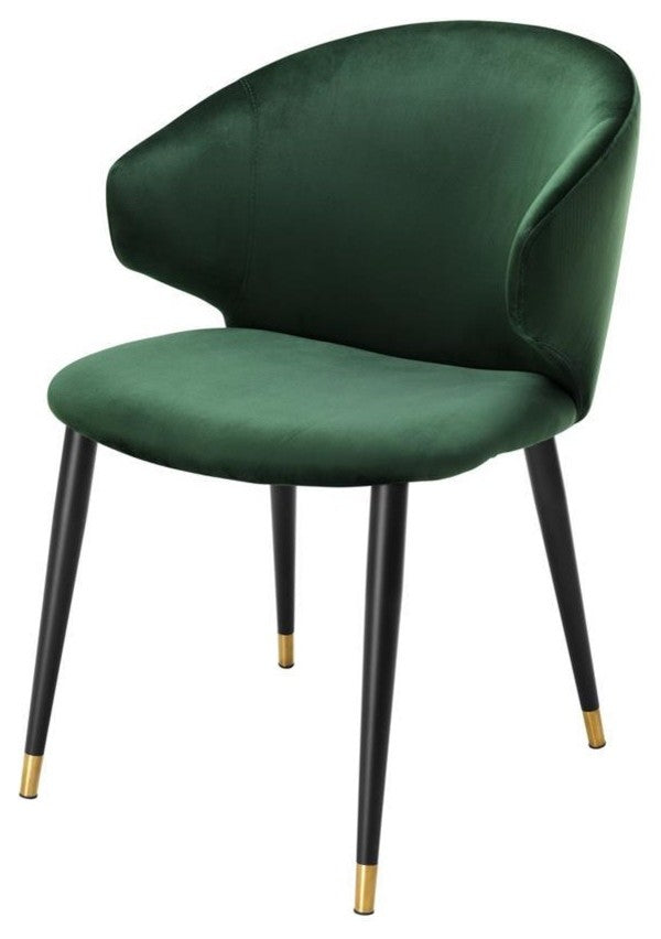 Green Velvet Dining Armchair | Eichholtz Volante
