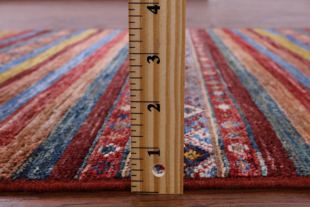 Hand-Knotted Super Kazak Khorjin Runner Rug 2' 8" X 7' 11" Q10108