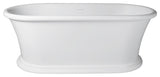 Vanity Art 67" Solid Surface Resin Stone Freestanding Bathtub