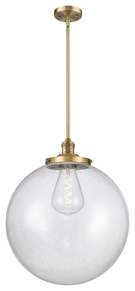 Beacon Pendant, Brushed Brass, Seedy