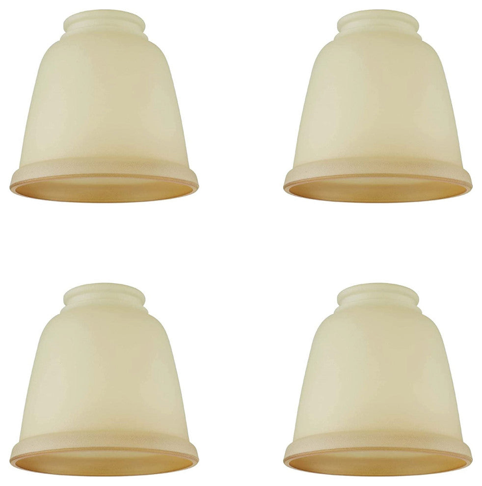 23167-4 Replacement Amber Ceiling Fan Glsss Shade, 4 Pack.