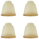 23167-4 Replacement Amber Ceiling Fan Glsss Shade, 4 Pack.