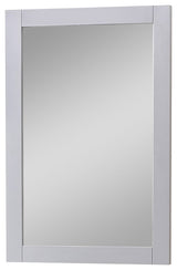 22"x32"  Wall Mirror, Medium Gray