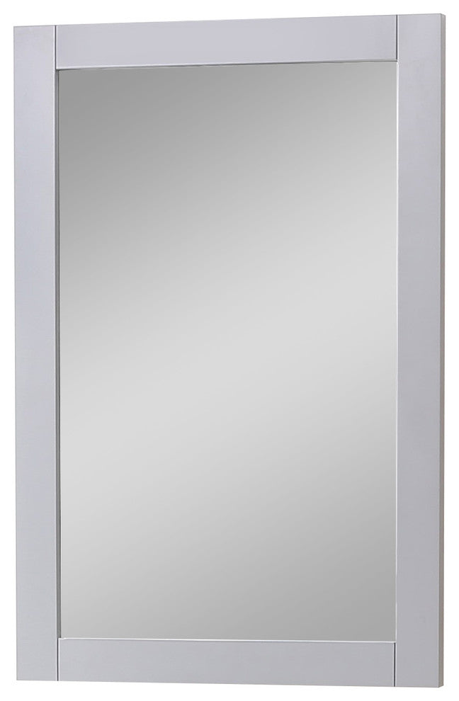 22"x32"  Wall Mirror, Medium Gray
