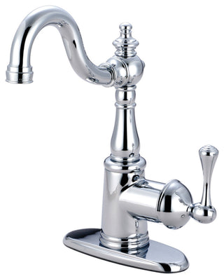 Fauceture Single-Handle Bathroom Faucet With Push Pop-Up, Polished Chrome