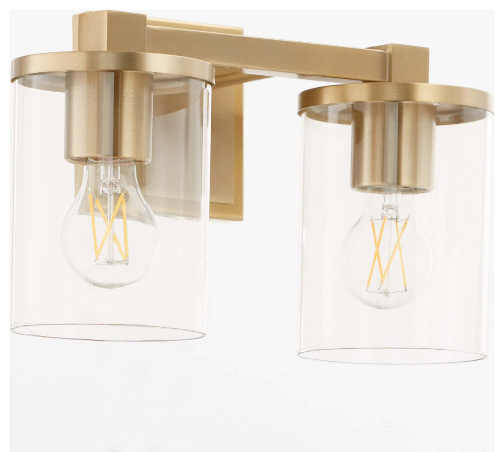 Quorum International 523-2 Bolton 2 Light 14"W Vanity Light - Matte Black