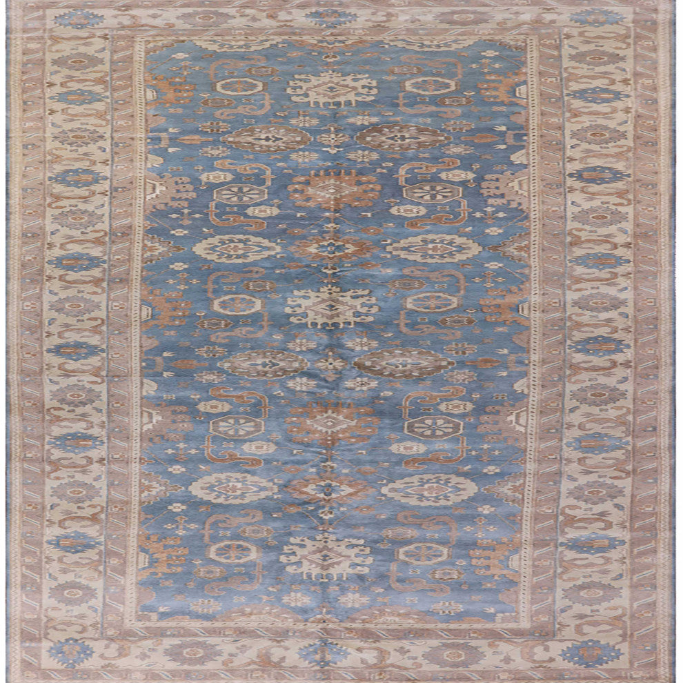 Ahgly Company Indoor Square Mid-Century Modern Area Rugs, 8' Square