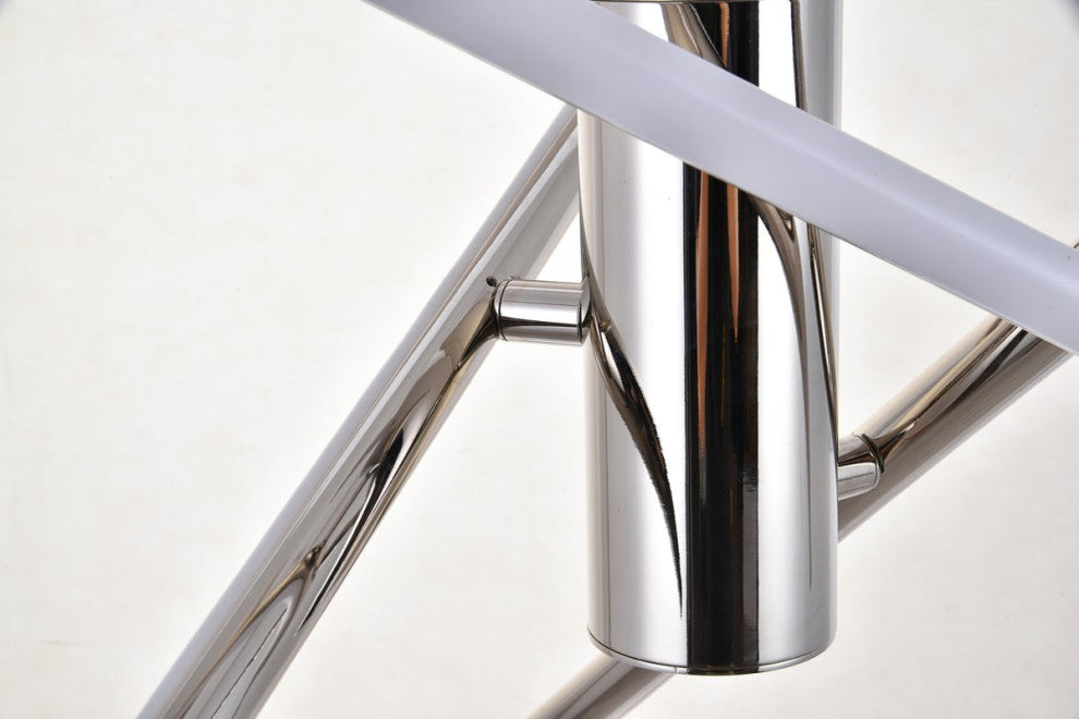 Samuel 3-Light Polished Nickel Pendant