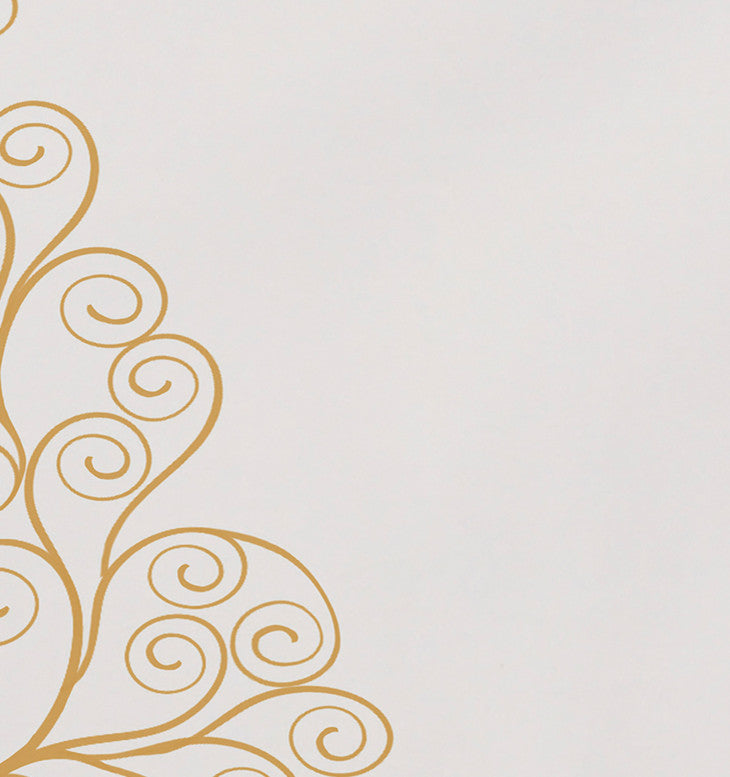 Filigree Tree, Geometric Print Placemat, Off White (Set of 4), 18 x 14"