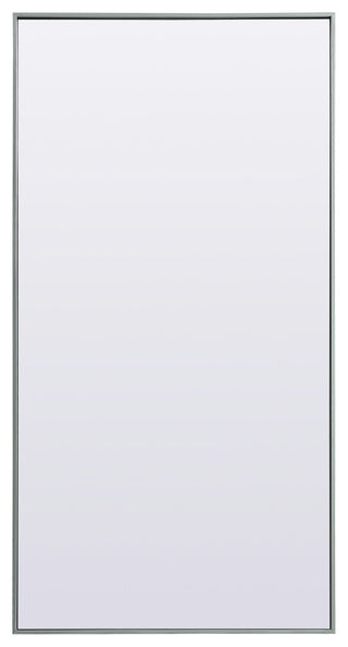 Metal Frame Rectangle Full Length Mirror 30X60 Inch, Silver