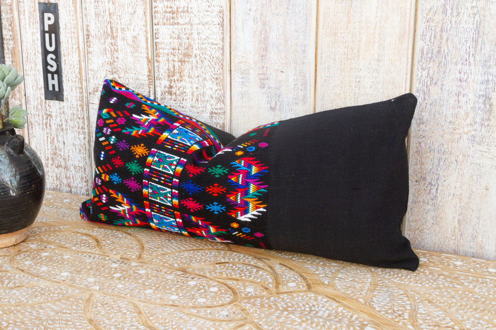 Vintage Mayan Brocade Eztli Pillow