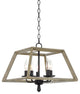 Kira Home Dempsey 16" Farmhouse Pendant Light, Open Shade Design, Accents