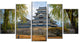 Matsumoto Castle Japan, Landscape Canvas Art Print, 60"x32", 5 Panels