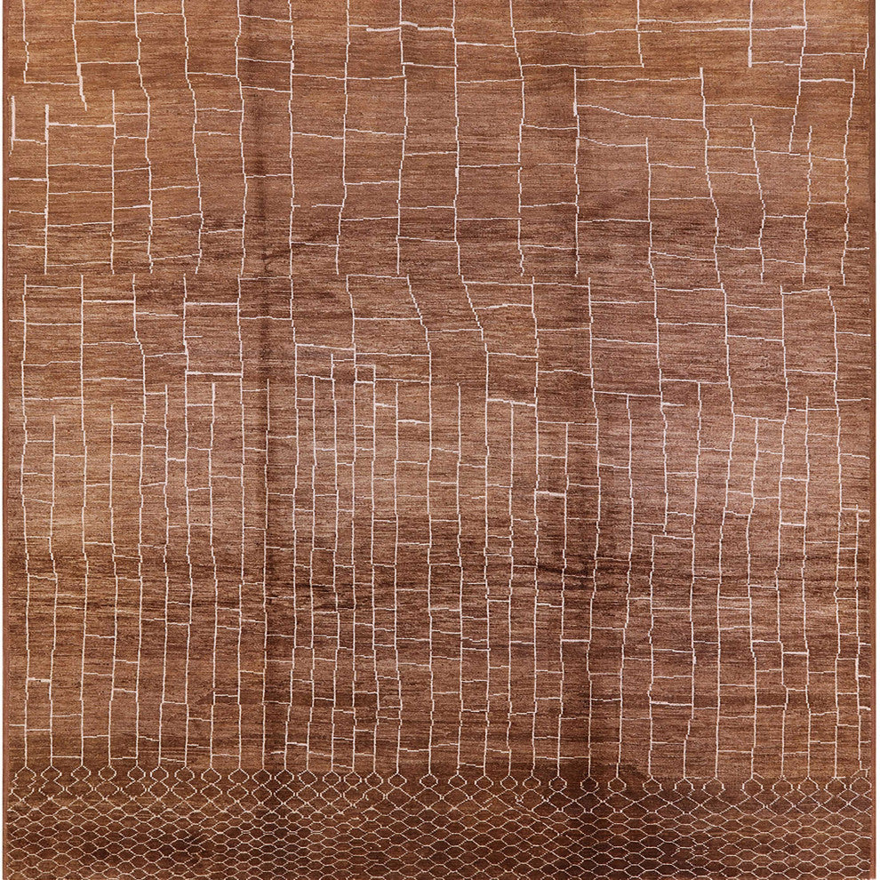 Ahgly Company Indoor Square Mid-Century Modern Area Rugs, 8' Square