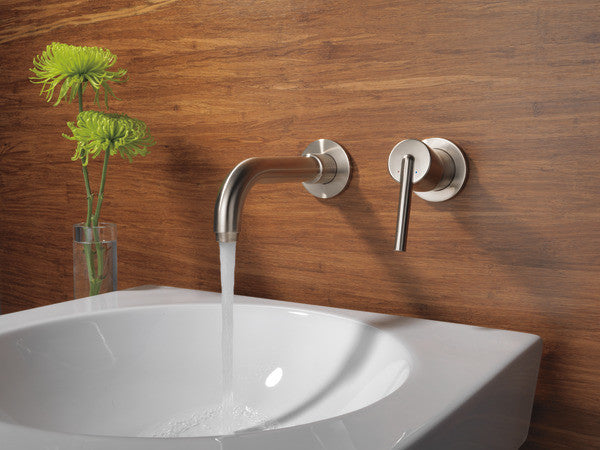 Delta Trinsic Single Handle Wall Mount Faucet Trim, Stainless, T3559LF-SSWL