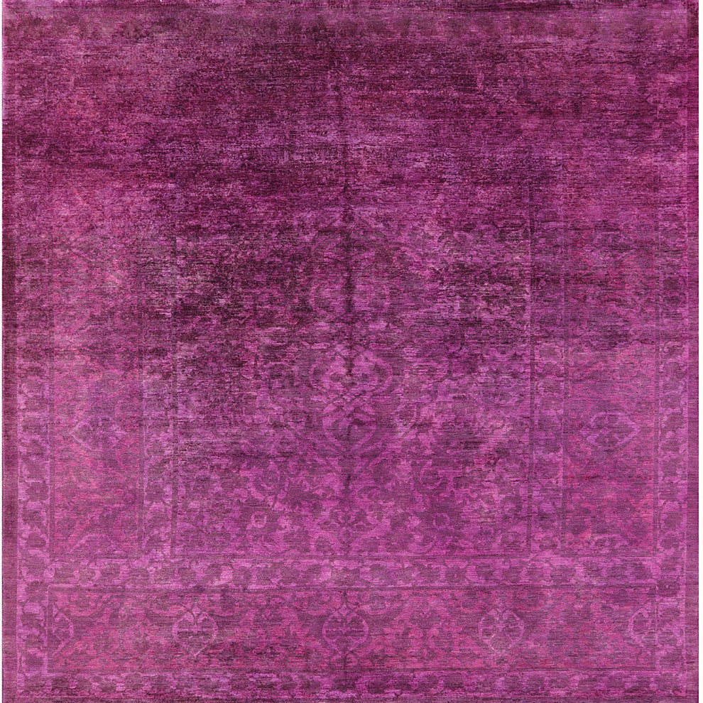 Ahgly Company Indoor Square Mid-Century Modern Area Rugs, 7' Square