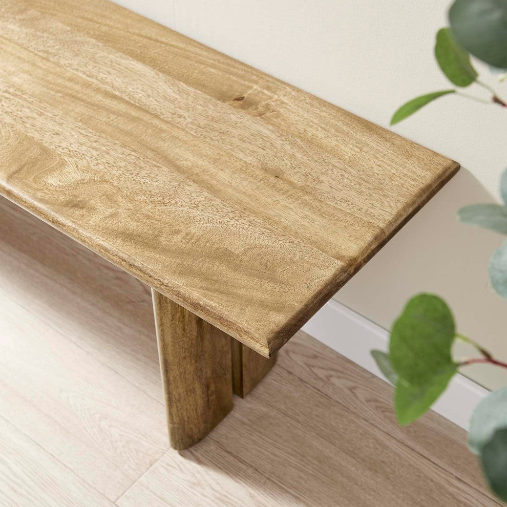 MODWAY Amistad 58" Wood Bench