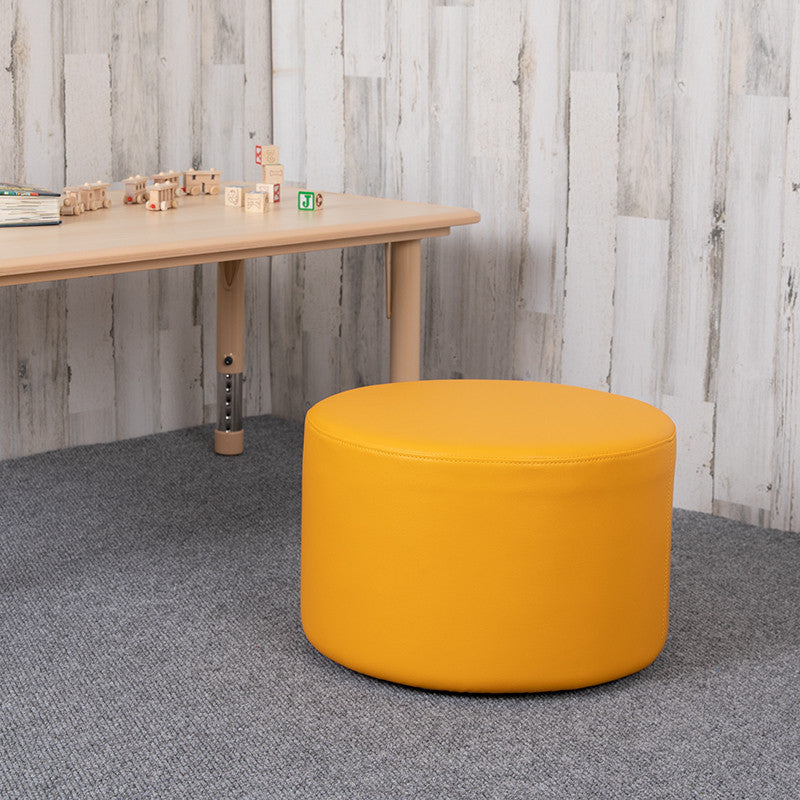Soft Seating Collaborative Circle, 12" Seat Height , Yellow Color
