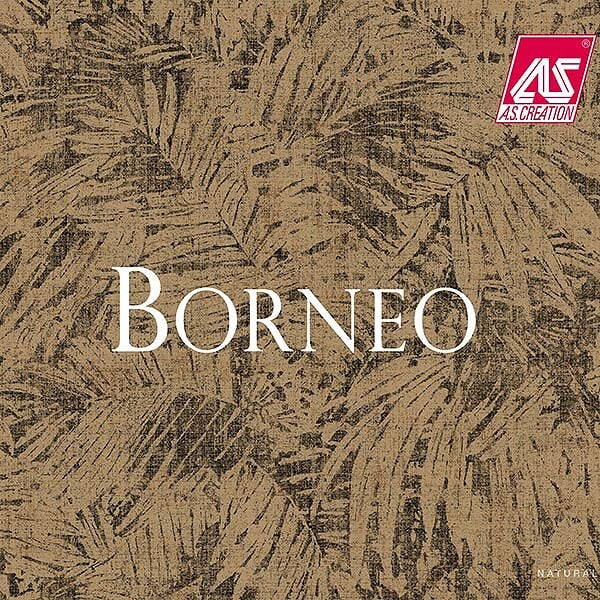 Borneo, Exotic Tropical Atmosphere Beige Wallpaper Roll,Nature Wall Decor