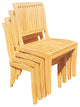 11-Piece Teak Dining Set, 117" Extn Oval Table, 10 Arbor Stacking Armless Chairs
