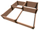 Classic Sienna 'Terraced Square' - 8' X 8' X 22" Raised Bed - 2" Profile