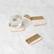 Marble and Wood square Coasters